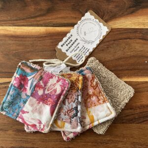 Reusable Face Scrubbies  Set of 4  Handmade